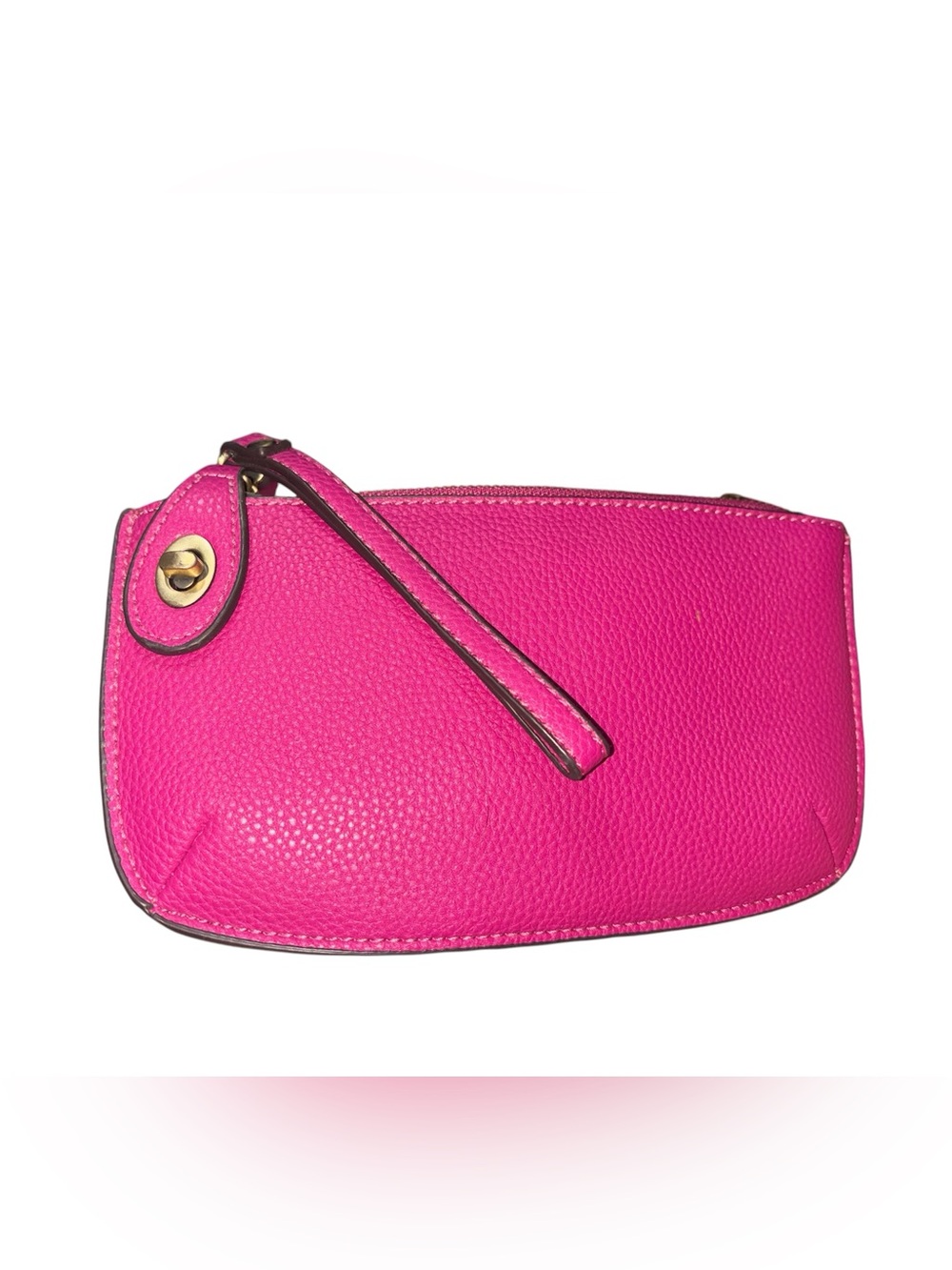 Joy Susan Mini Crossbody Wristlet Clutch in a vibrant fuchsia pink